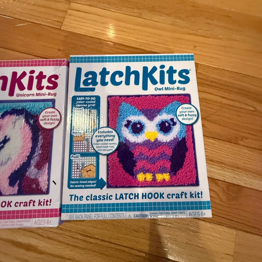 Unicorn and Owl Mini-Rug Kit for Kids